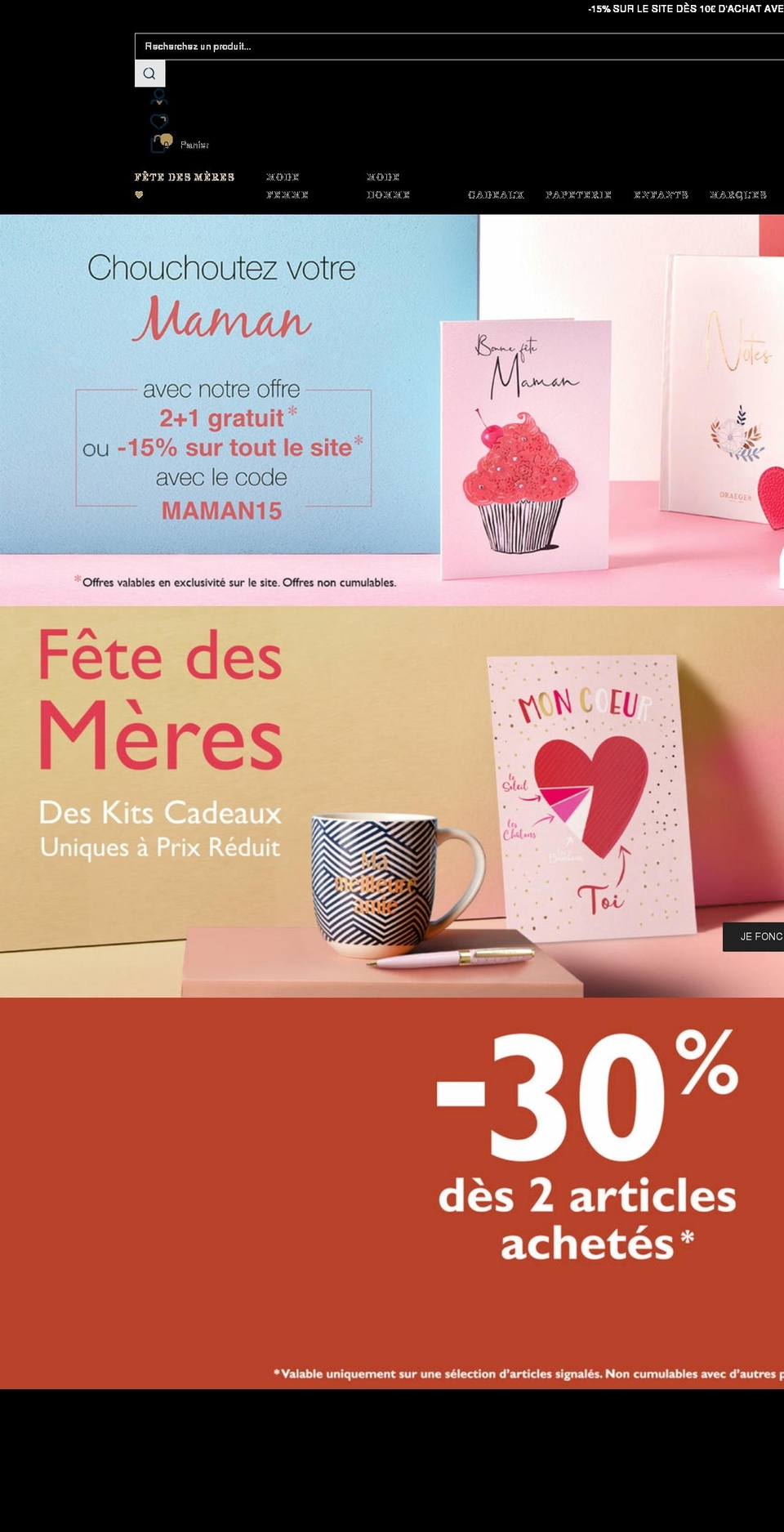 draegerparis.com shopify website screenshot