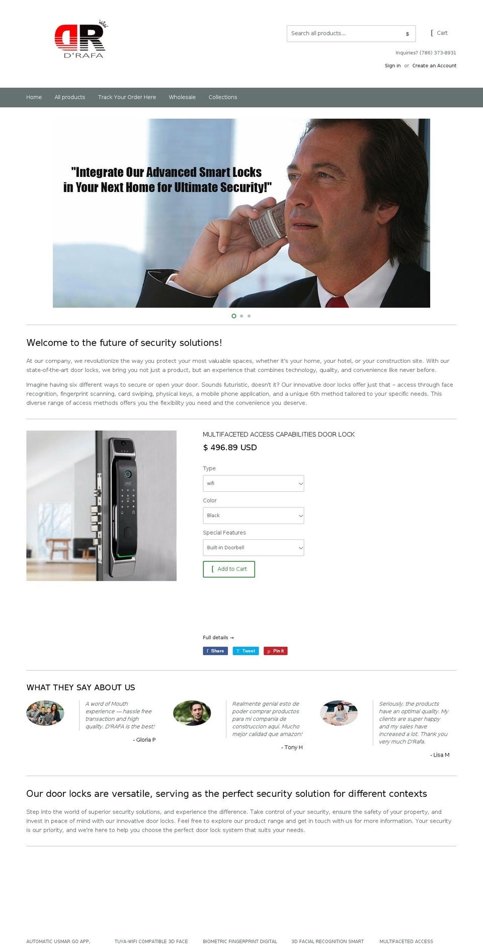 Product List Genie Theme Shopify theme site example drafashop.com