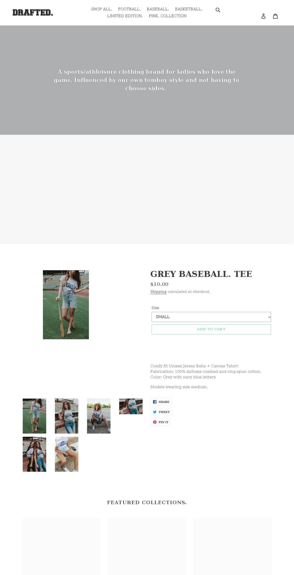 draftedbydempsey.com shopify website screenshot