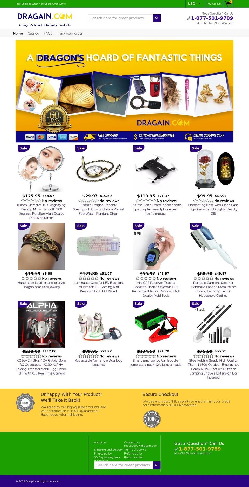 dragain.com — Shopify storefront screenshot