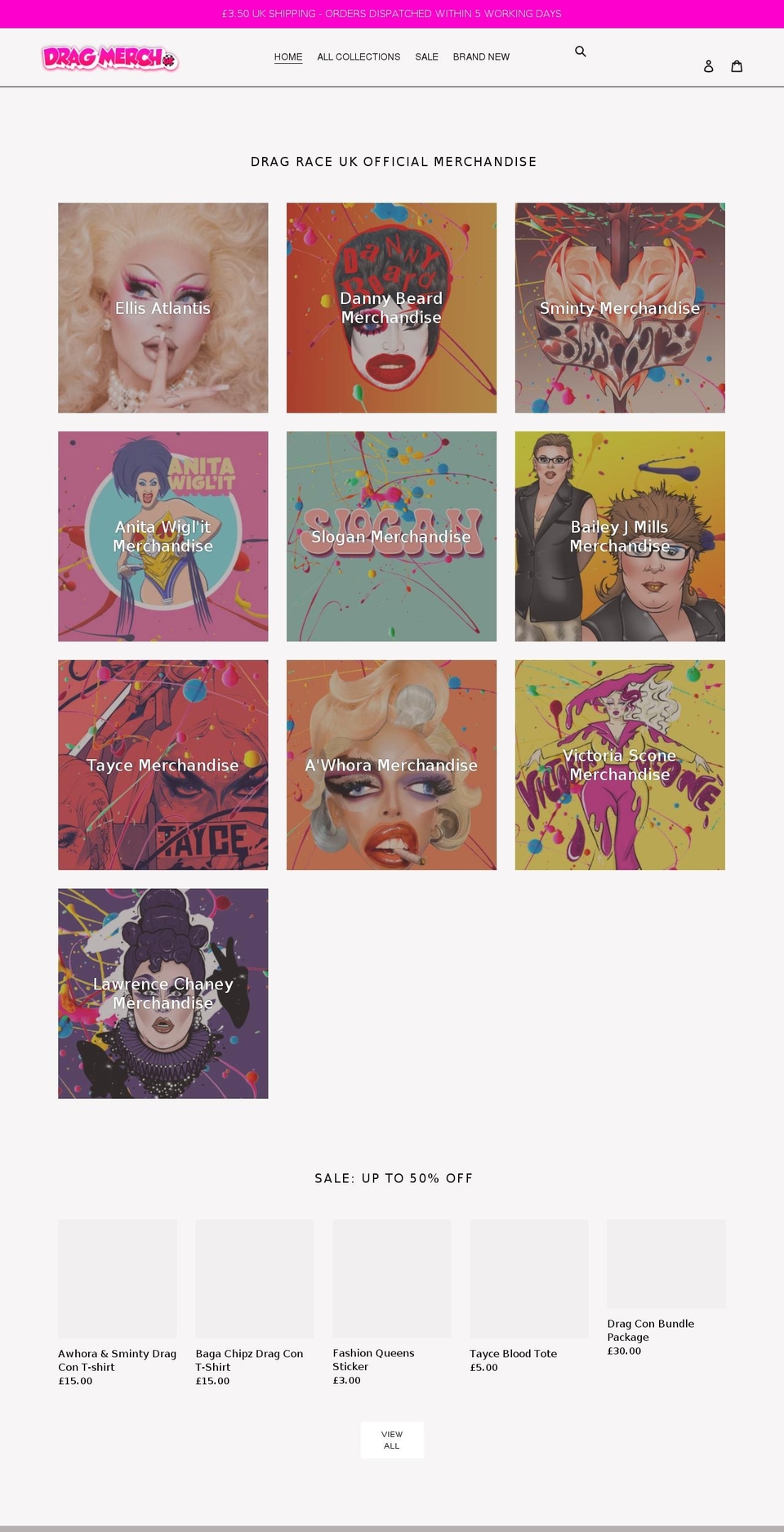 dragmerchuk.net shopify website screenshot