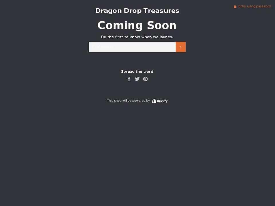 dragondroptreasures.com — Shopify storefront screenshot