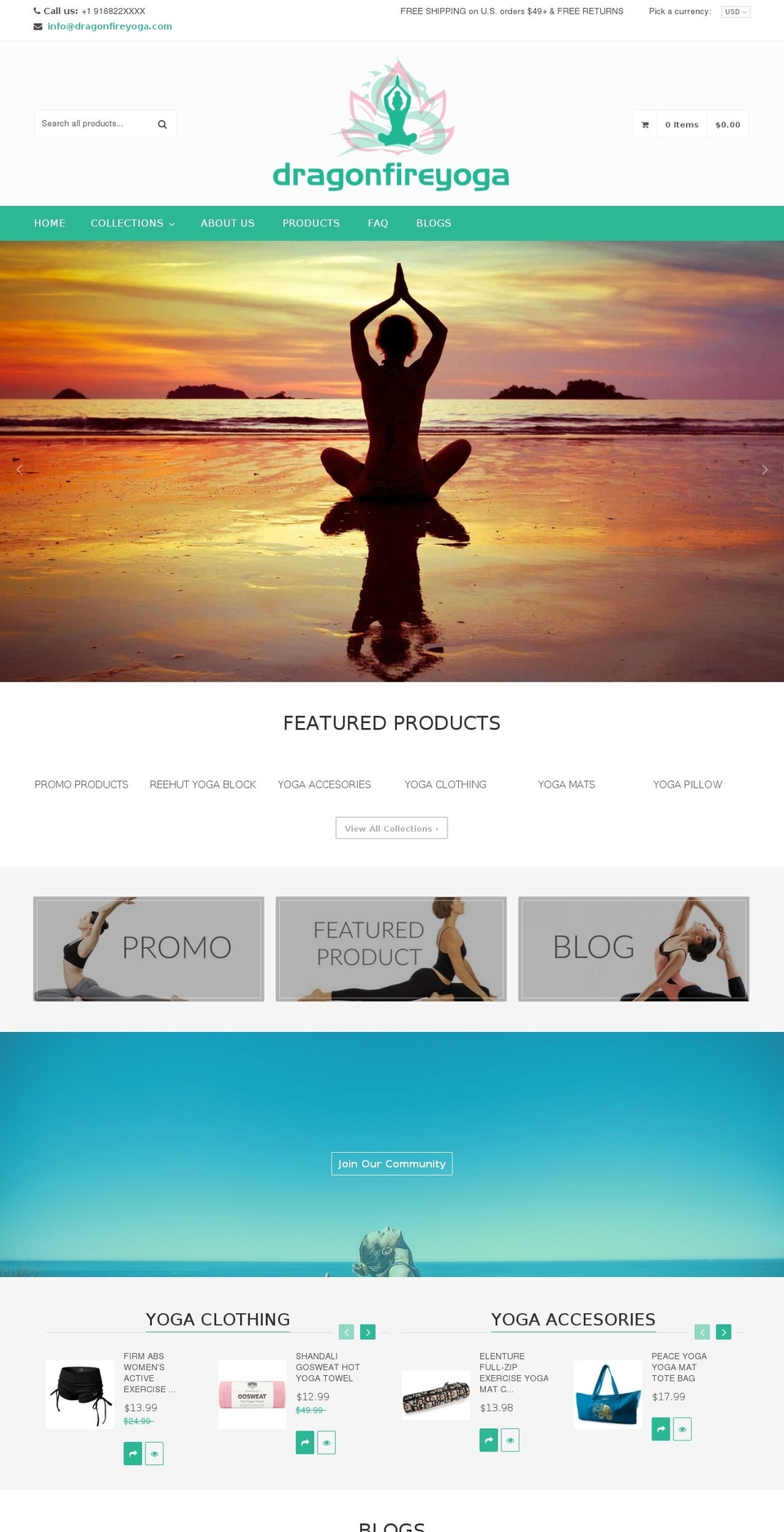 qrack-v1-6-2 Shopify theme site example dragonfireyoga.com