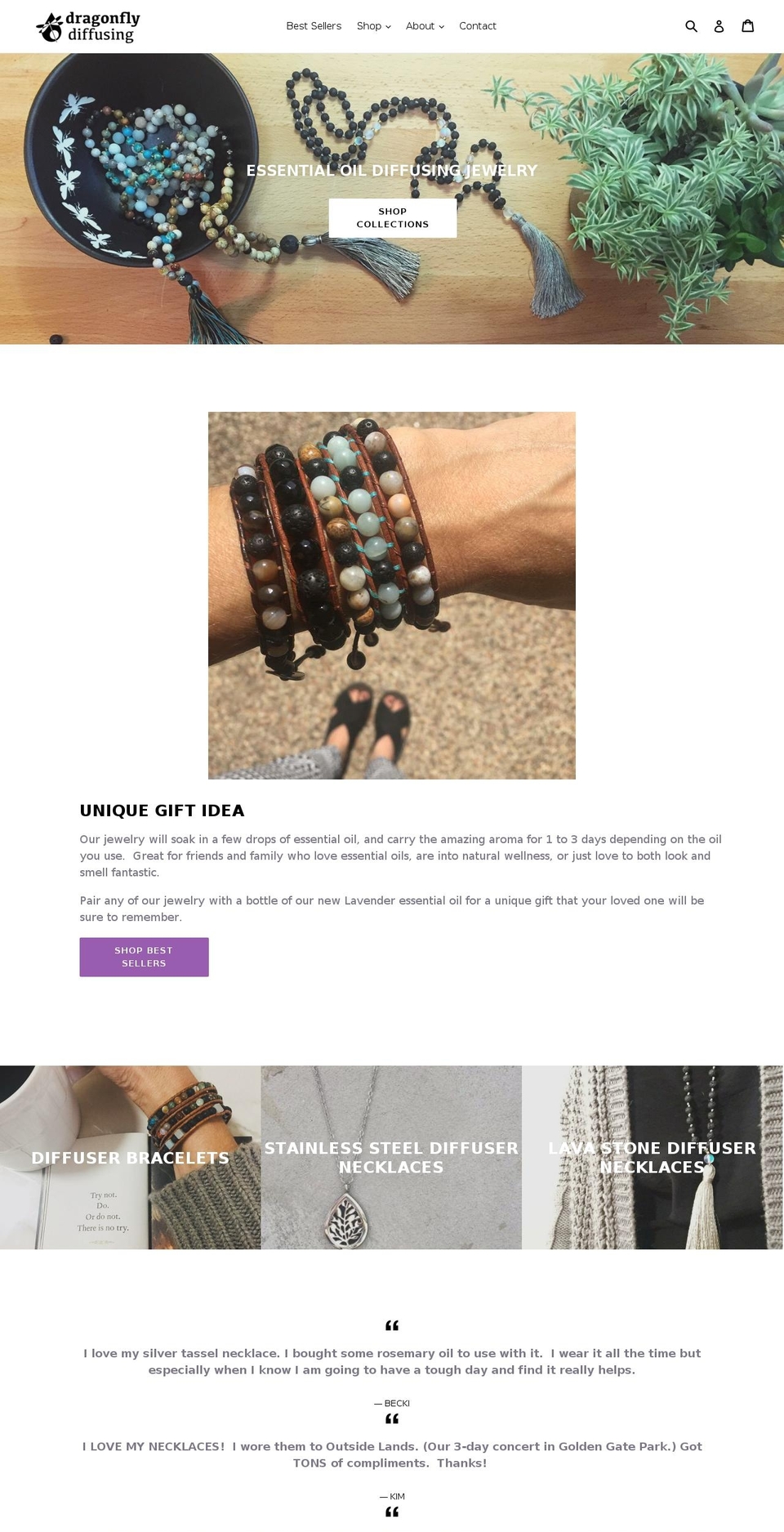dragonflydiffusing.com shopify website screenshot