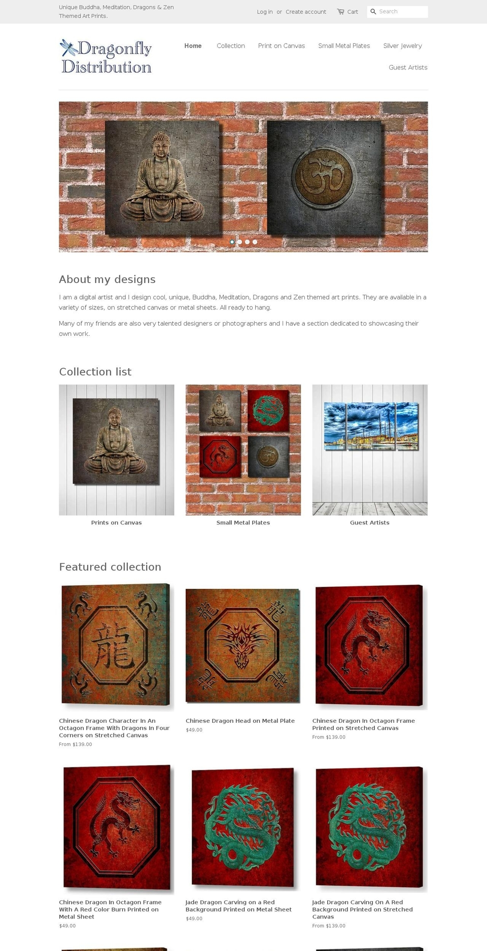 dragonflydistribution.com shopify website screenshot