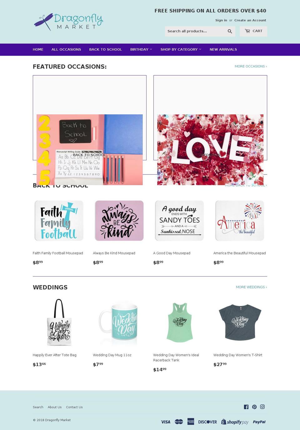 dragonflymarket.com — Shopify storefront screenshot
