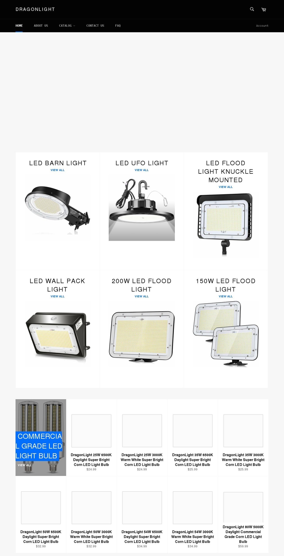 dragonlightstore.com shopify website screenshot