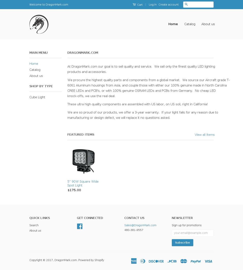 dragonmark.com shopify website screenshot