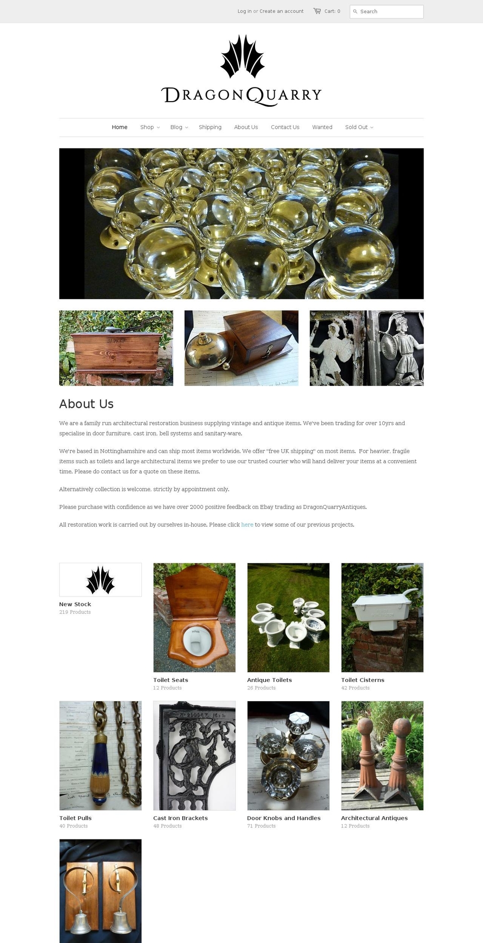 dragonquarry.com shopify website screenshot