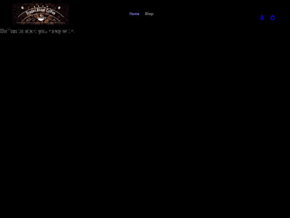 dragonroastcoffee.com.au shopify website screenshot