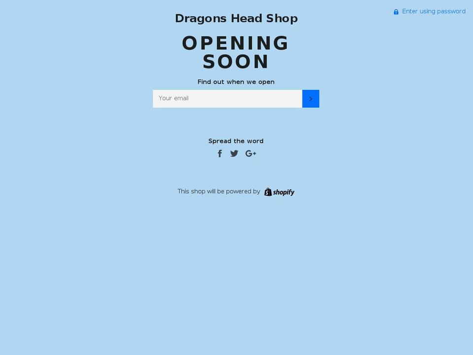 dragonsheadshop.com — Shopify storefront screenshot