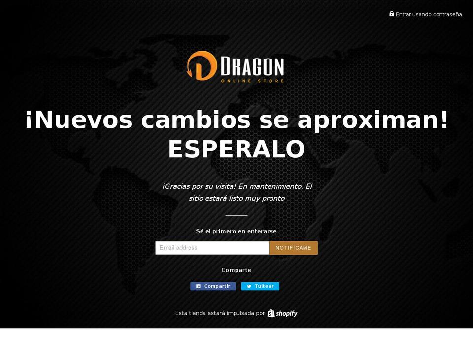 dragonsv.com shopify website screenshot