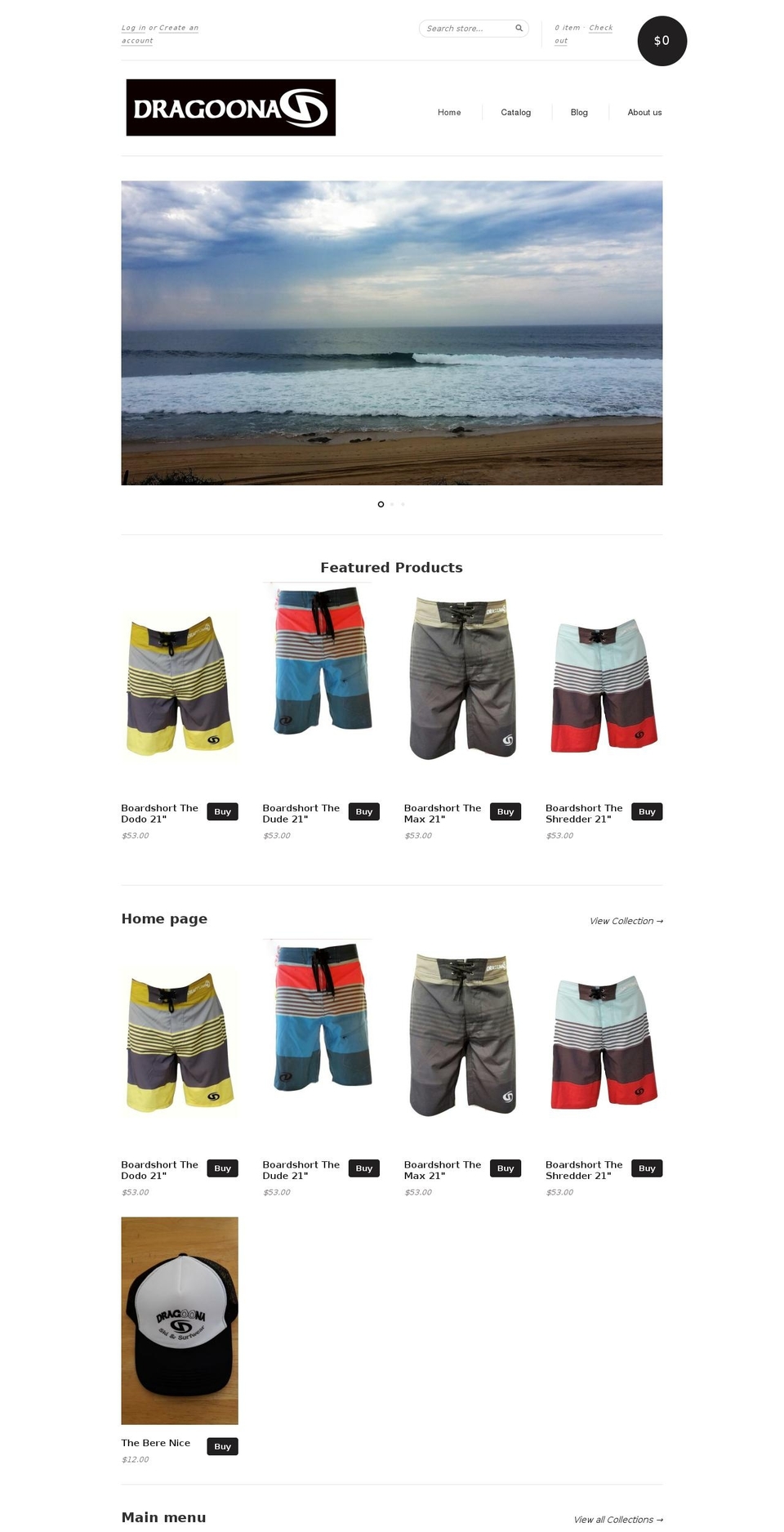 dragoona.com shopify website screenshot