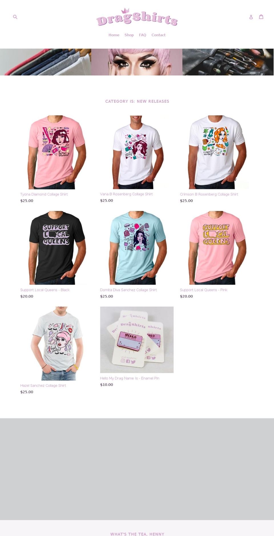 dragshirts.com — Shopify storefront screenshot