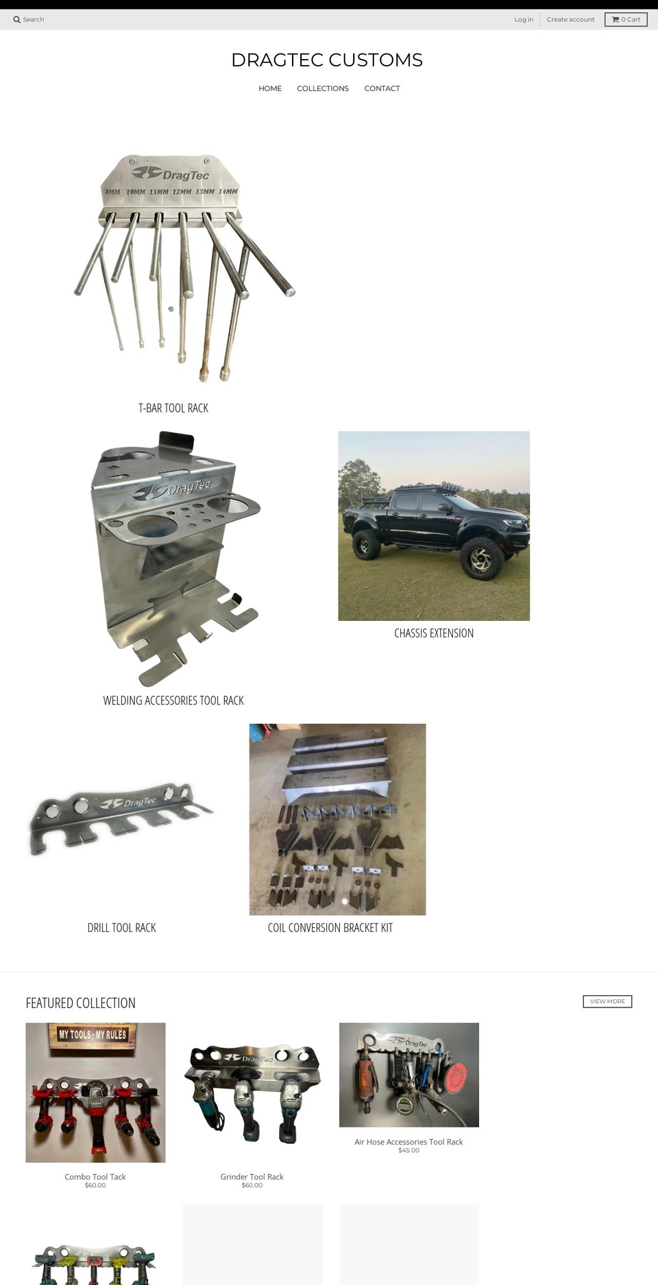 dragtec.com.au shopify website screenshot