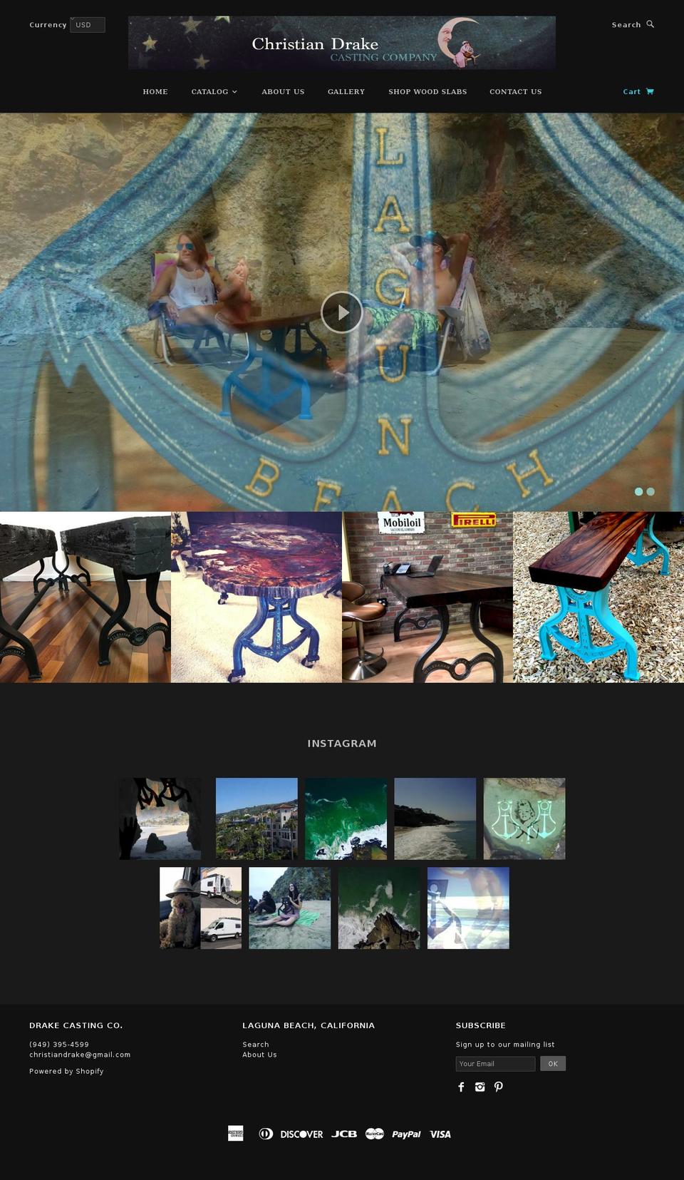 drakecastingco.com shopify website screenshot