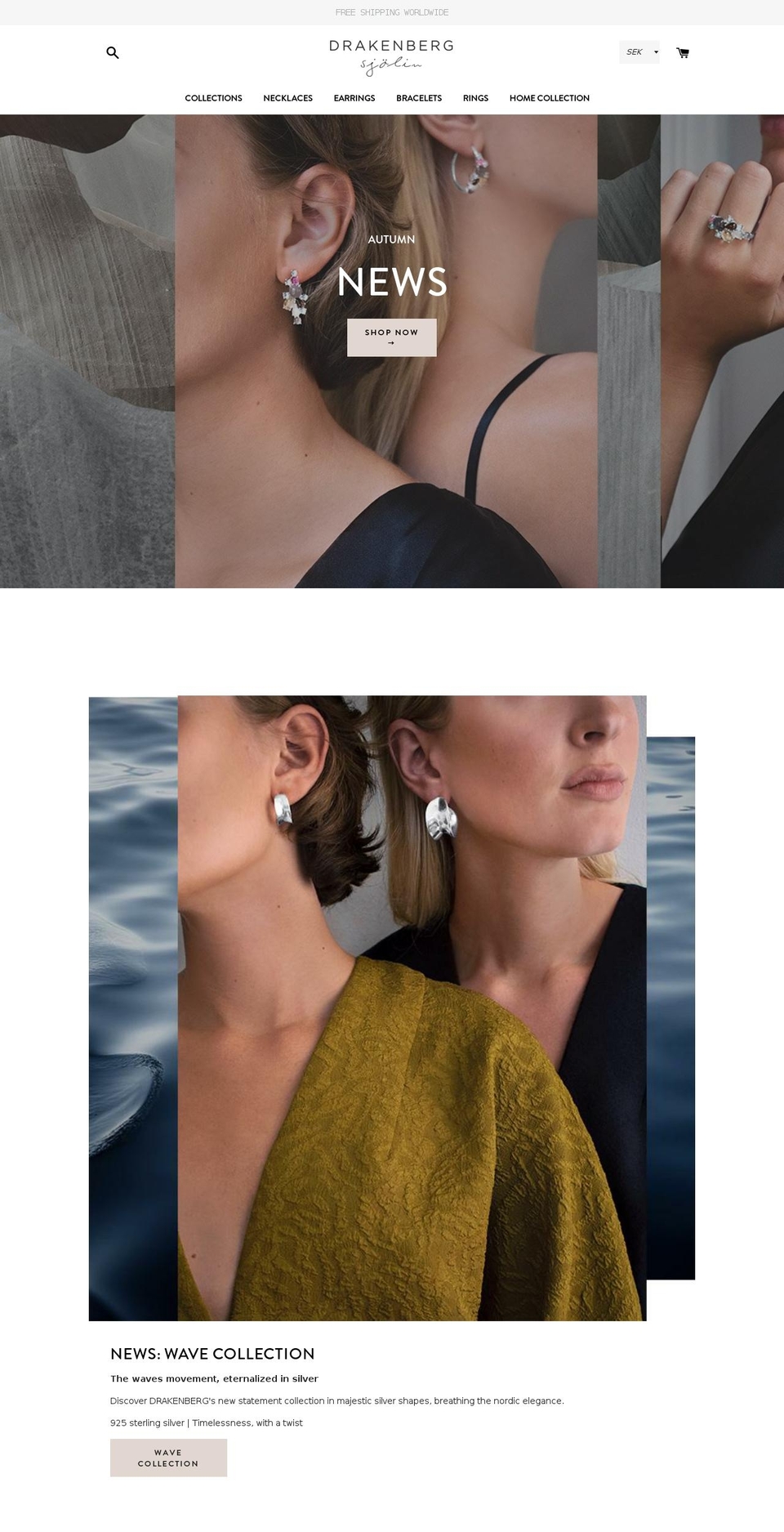 drakenberg.com — Shopify storefront screenshot