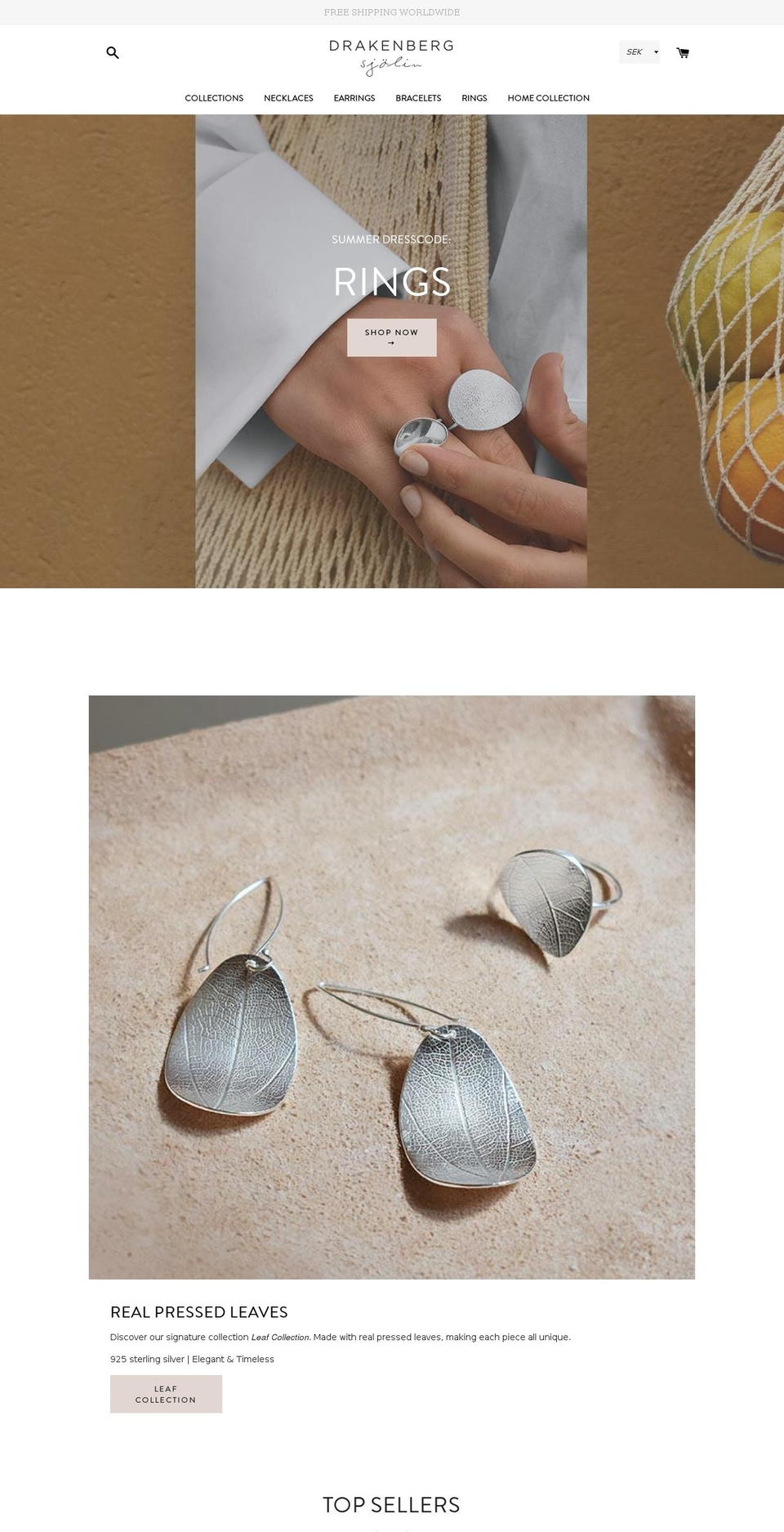 drakenbergsjolin.com shopify website screenshot