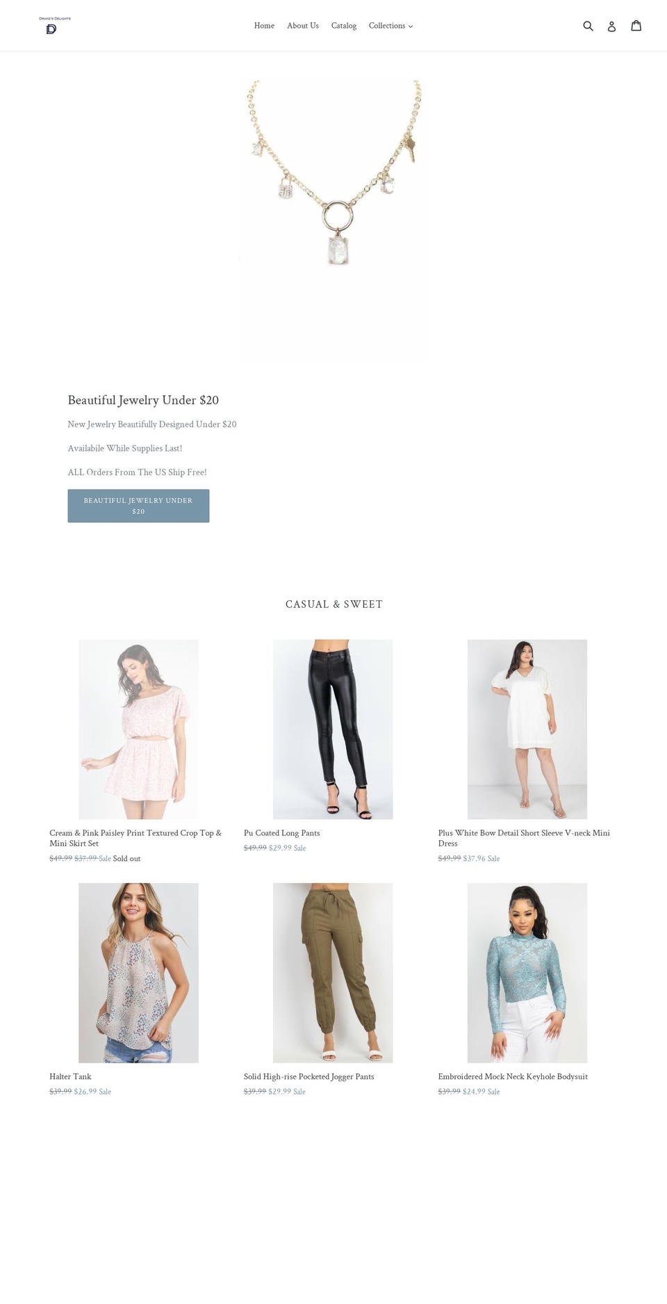 drakesdelights.com shopify website screenshot