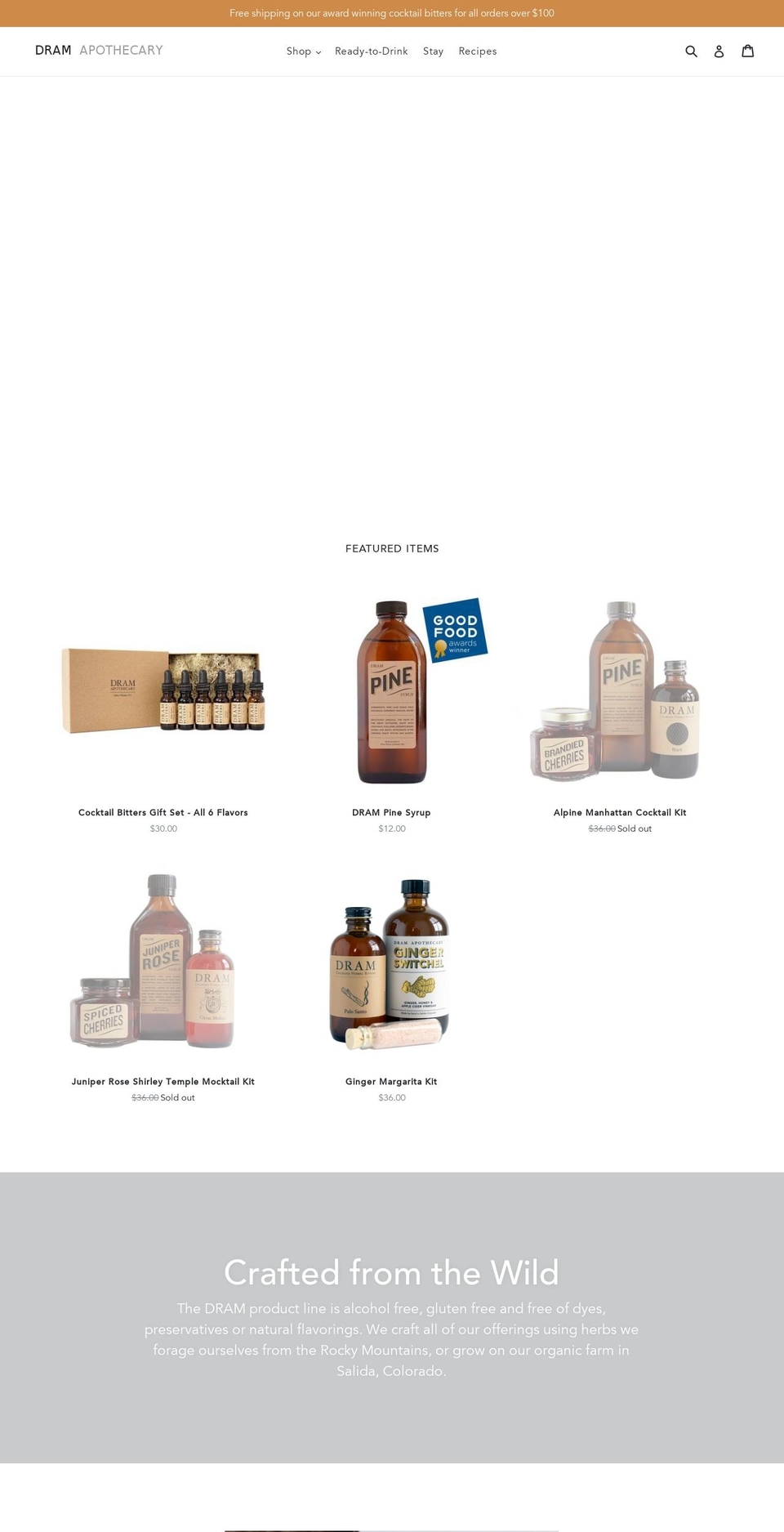 drambitters.com — Shopify storefront screenshot