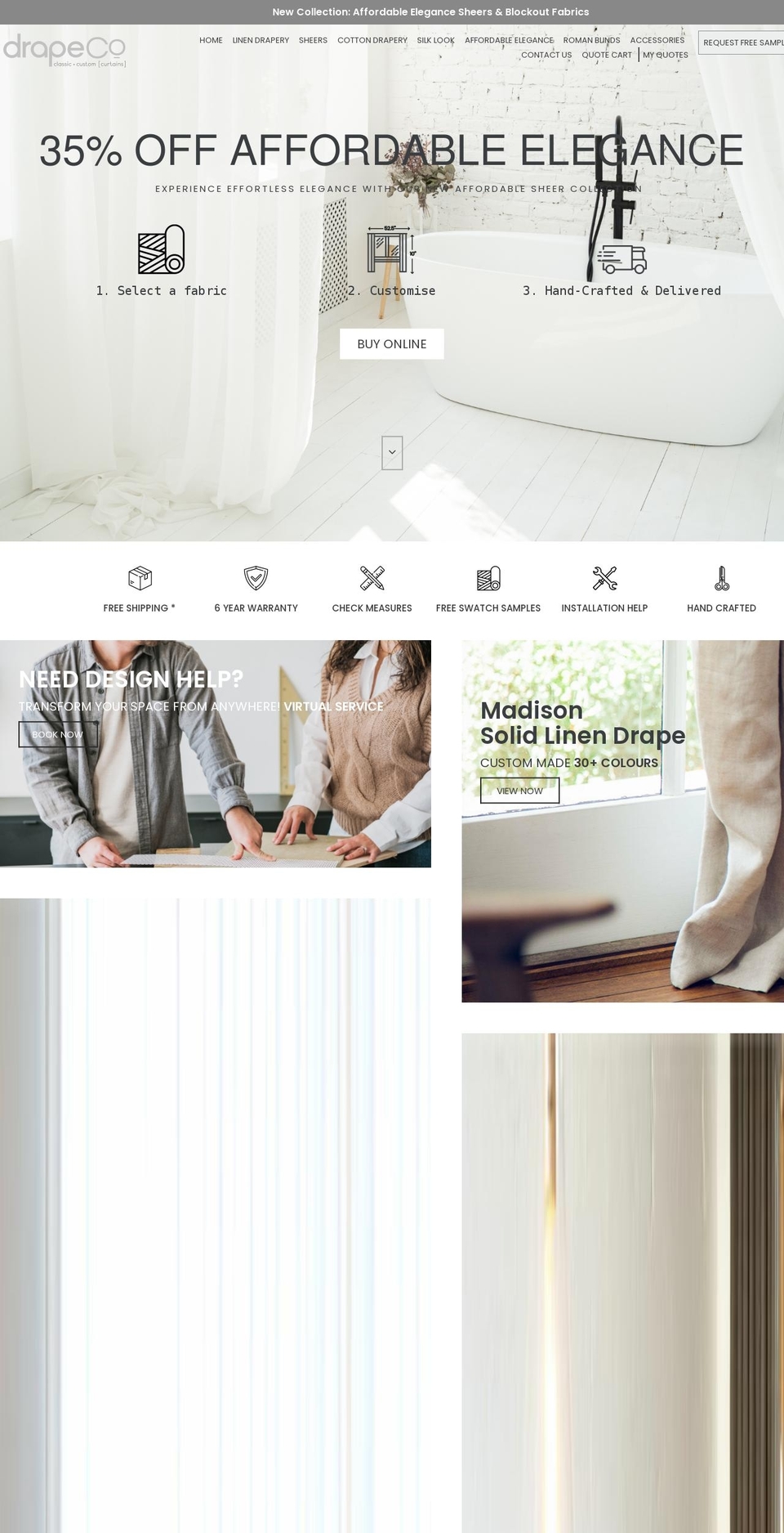 drapeco.com.au shopify website screenshot