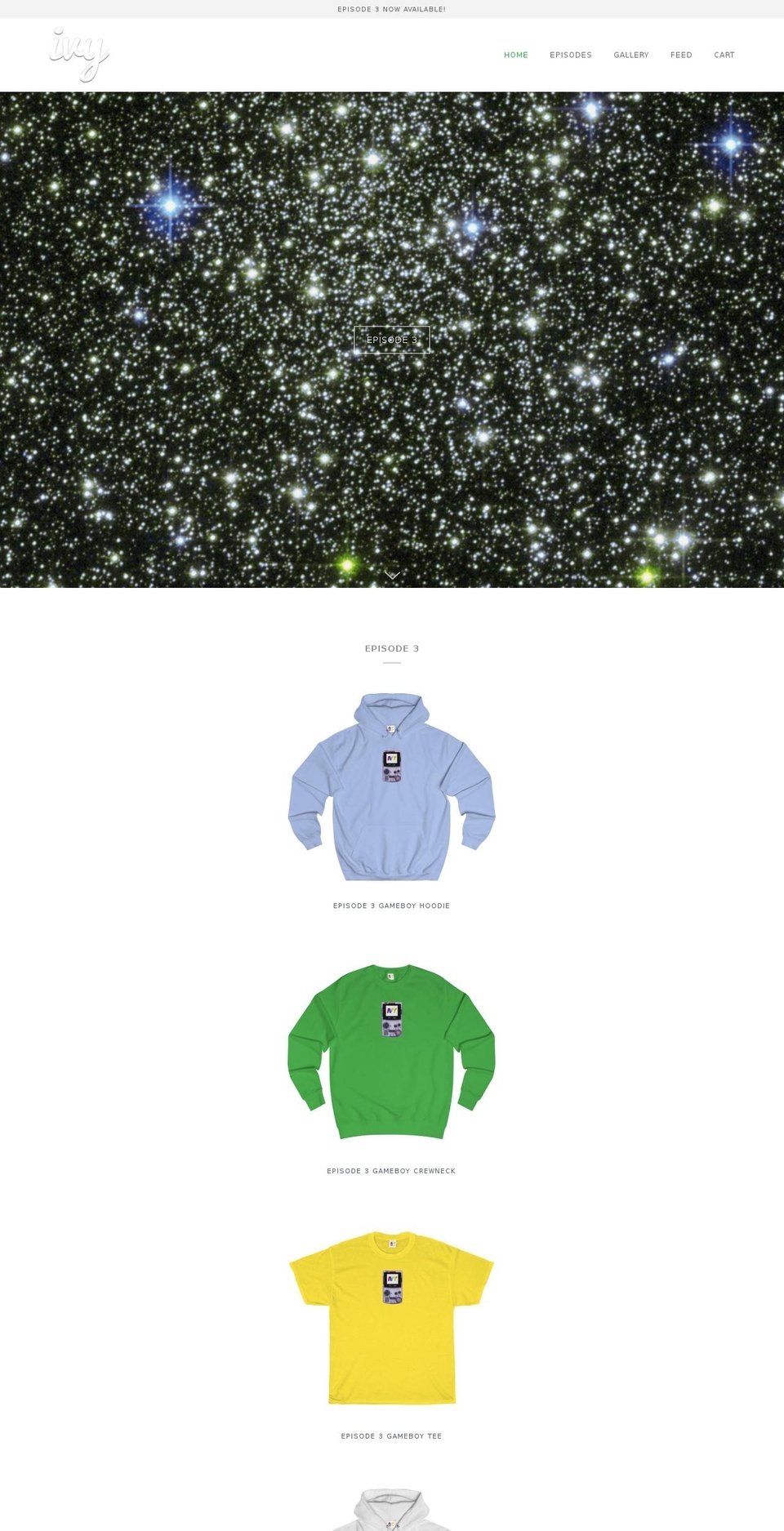 drapedinivy.com — Shopify storefront screenshot