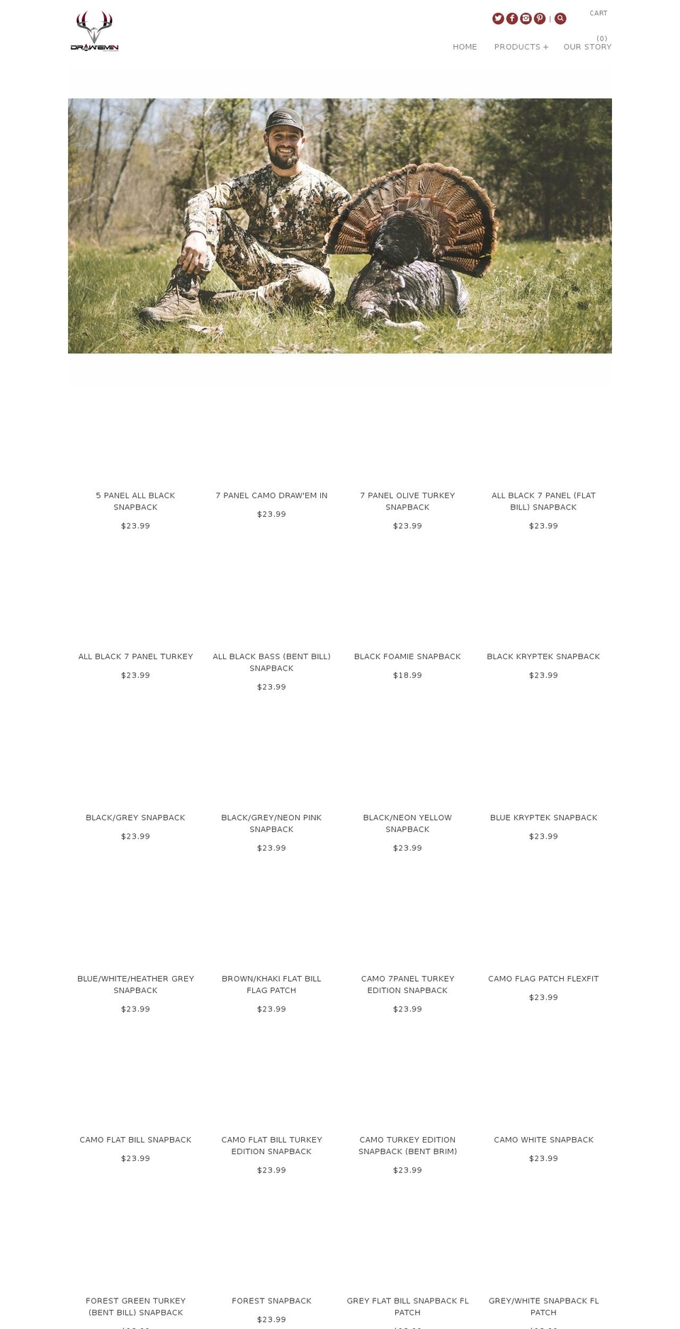 draweminoutdoors.com — Shopify storefront screenshot