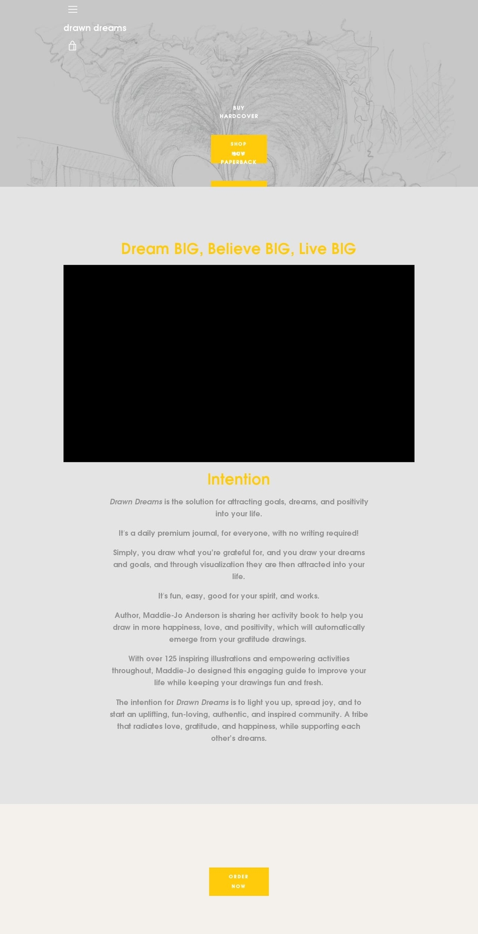 drawndreams.com — Shopify storefront screenshot