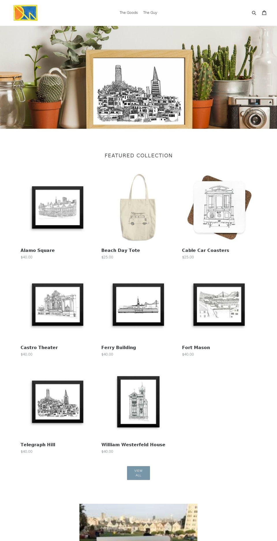 drawnwest.com — Shopify storefront screenshot