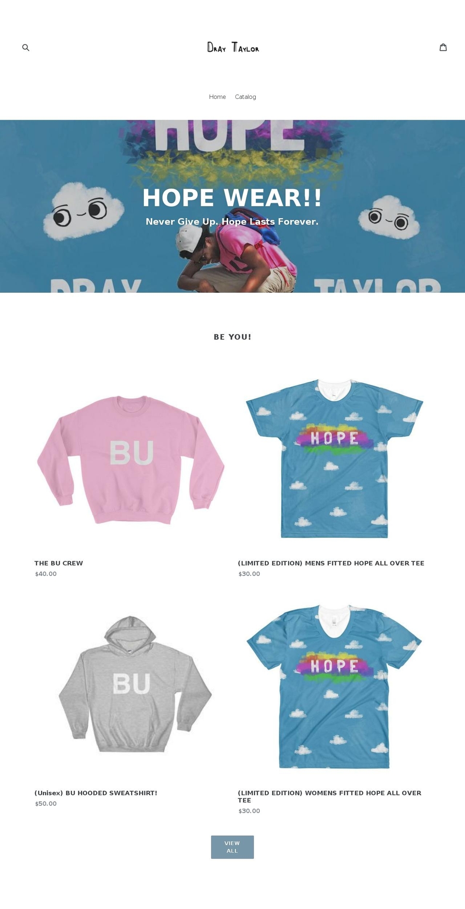 draytaylor.com — Shopify storefront screenshot