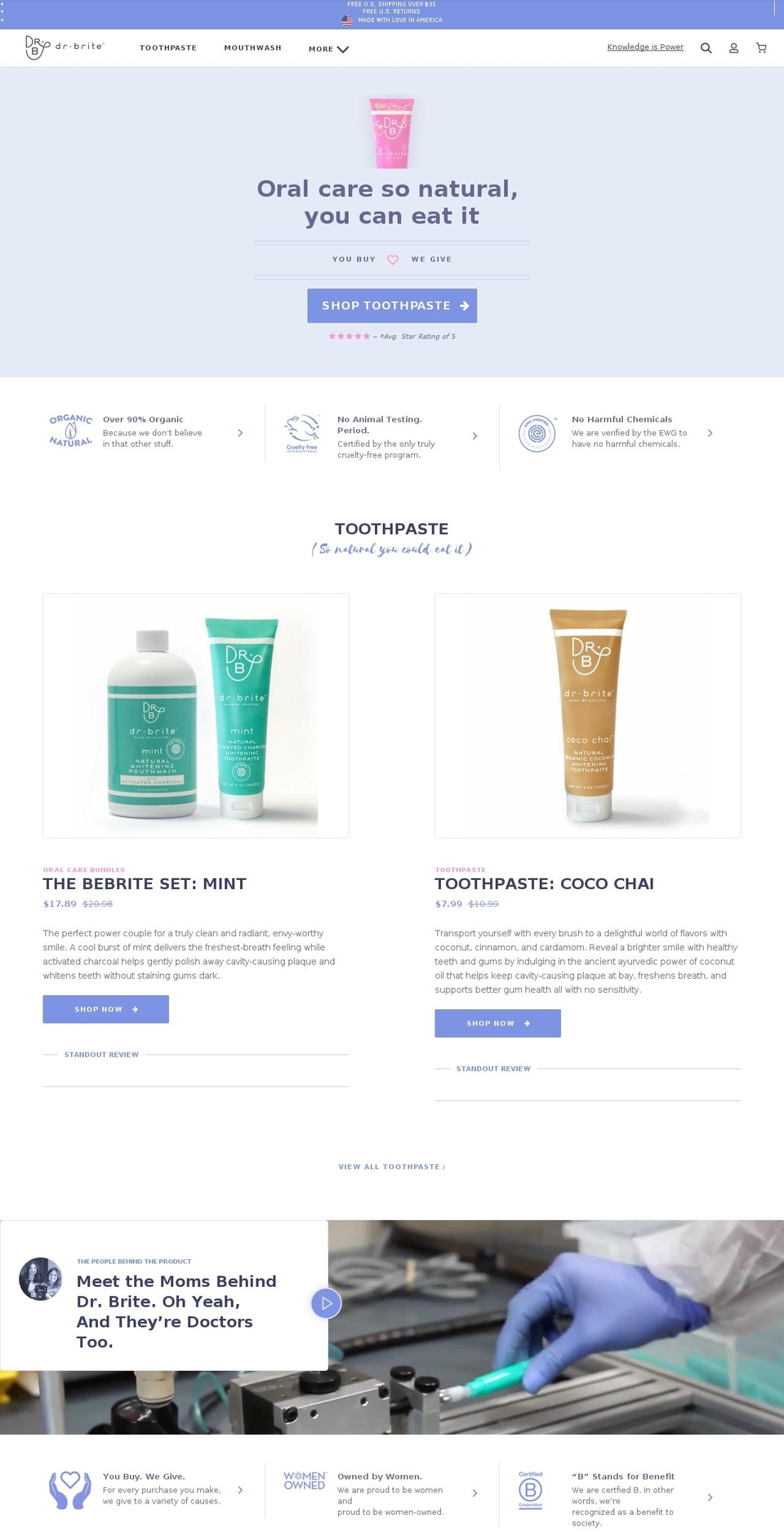 drbrite.com — Shopify storefront screenshot