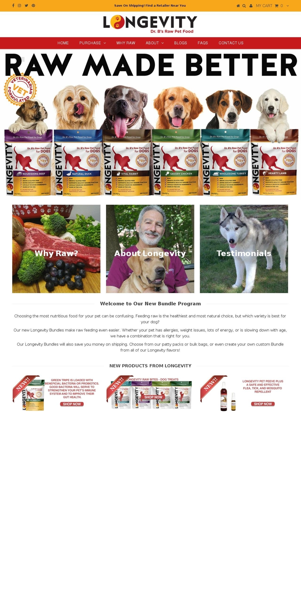 drbslongevity.com shopify website screenshot