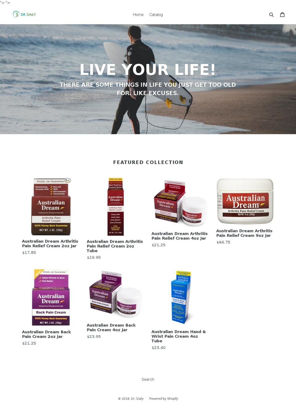 drdaily.com — Shopify storefront screenshot