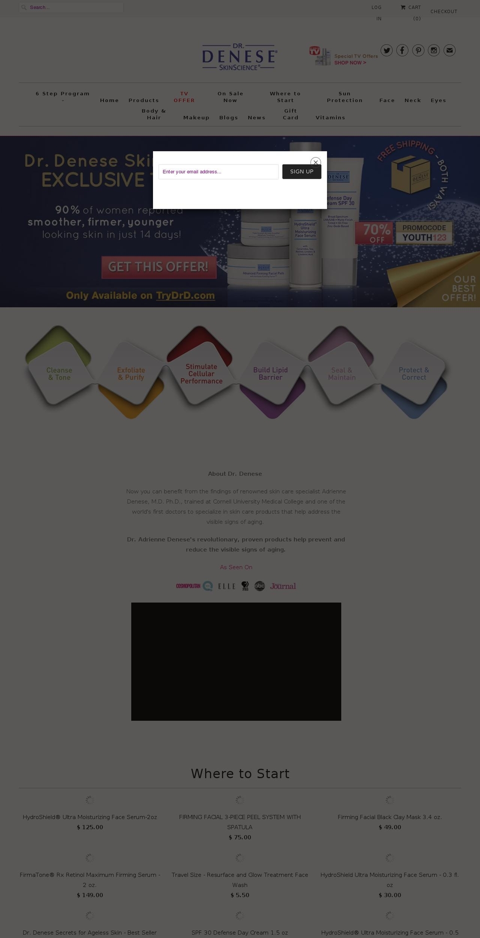 drdenese.org shopify website screenshot