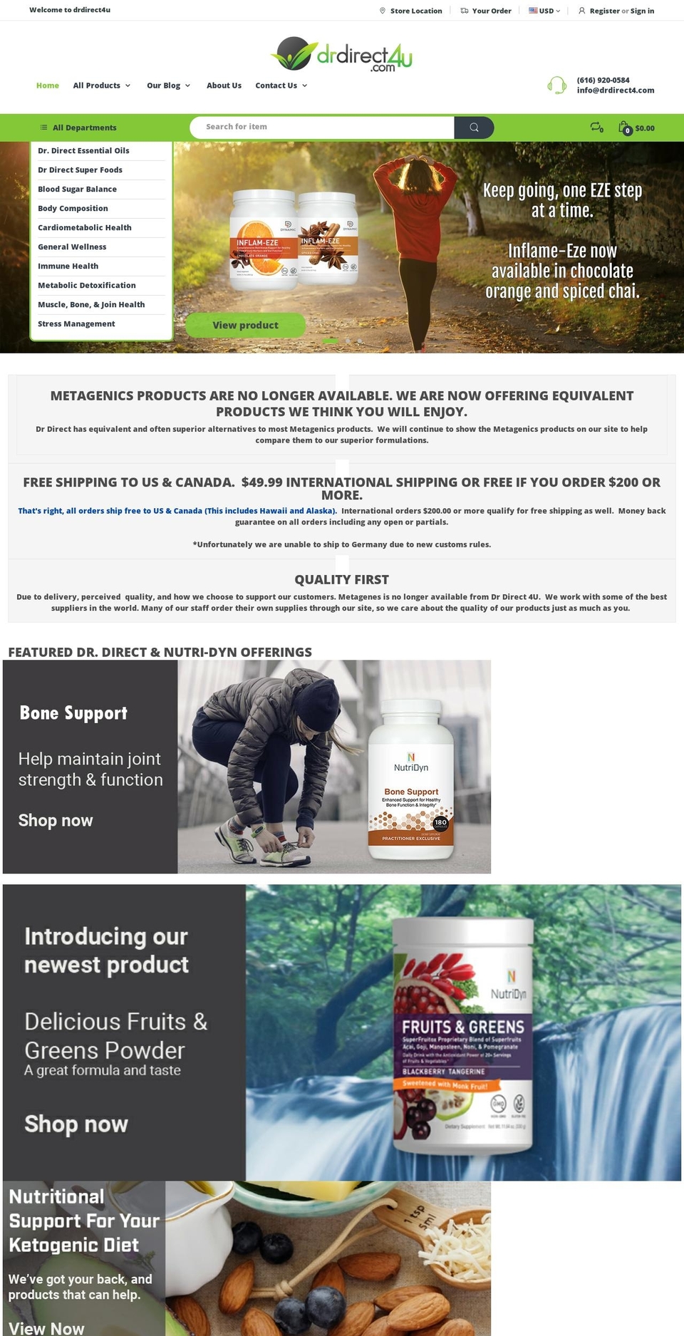 drdirect4u.com shopify website screenshot