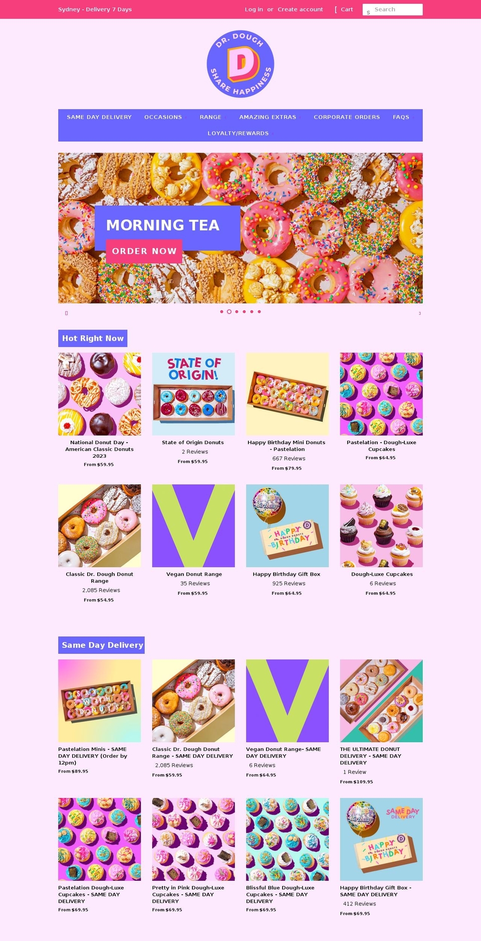 drdoughdonuts.com shopify website screenshot