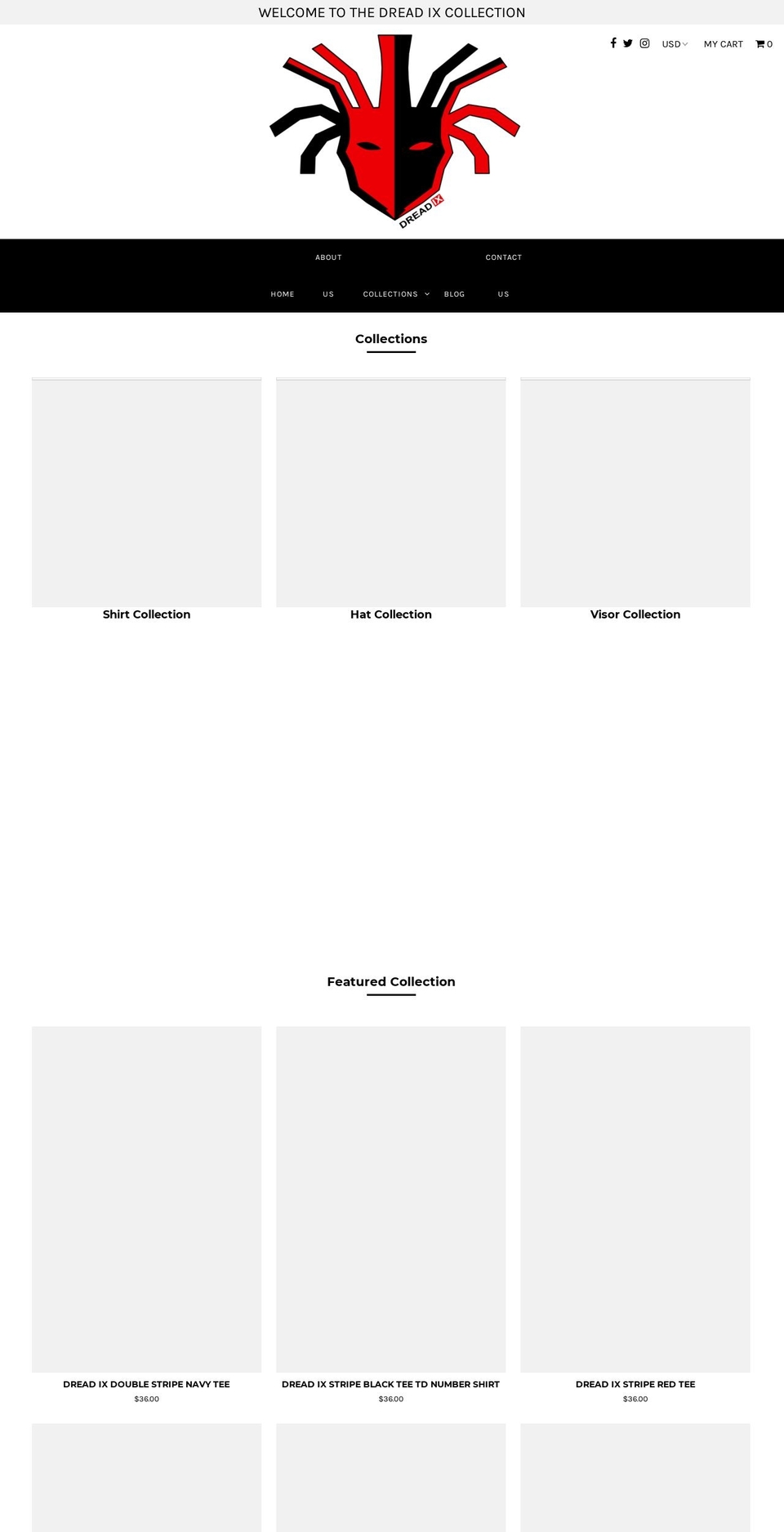 dreadix.com — Shopify storefront screenshot