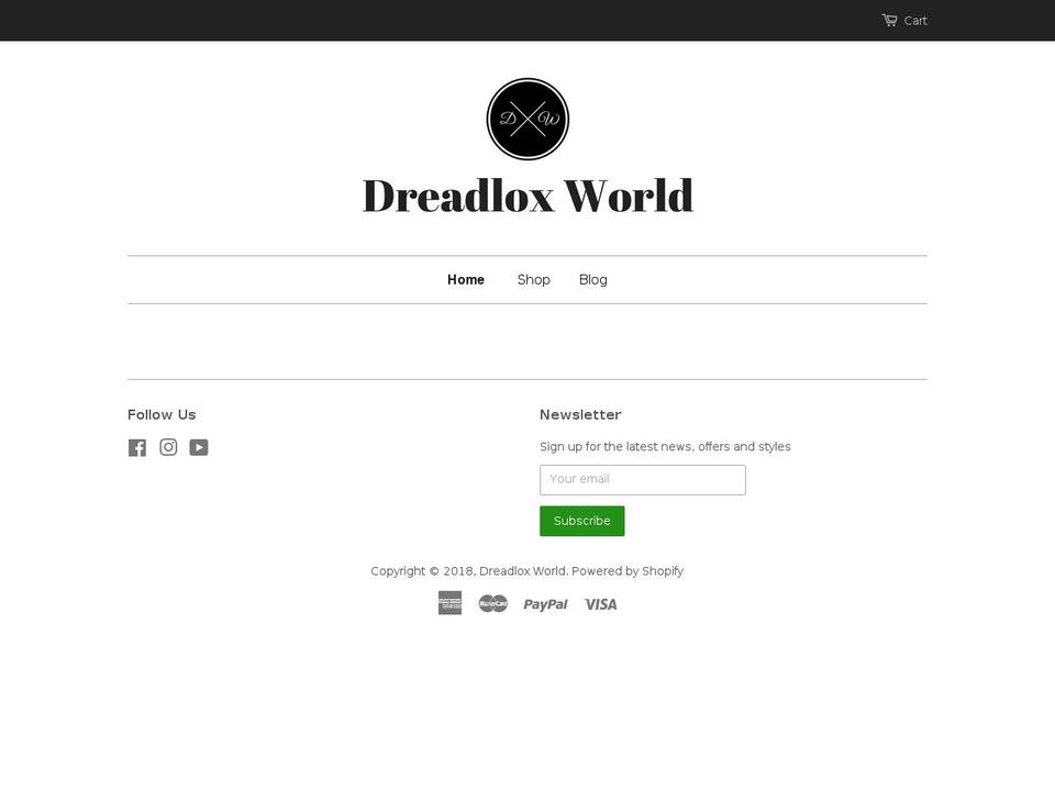 dreadloxworld.com — Shopify storefront screenshot