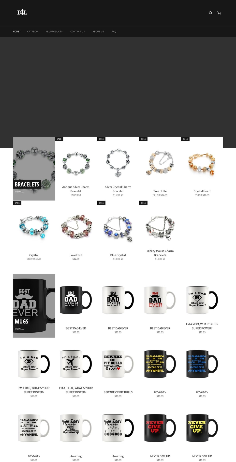 dream4less.com — Shopify storefront screenshot