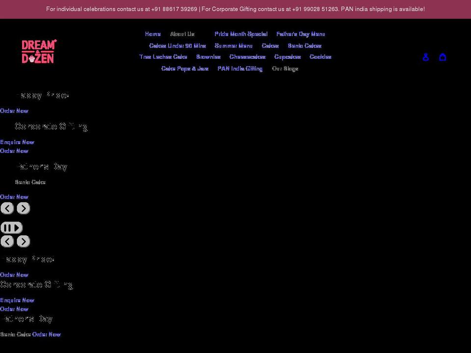 dreamadozen.com shopify website screenshot