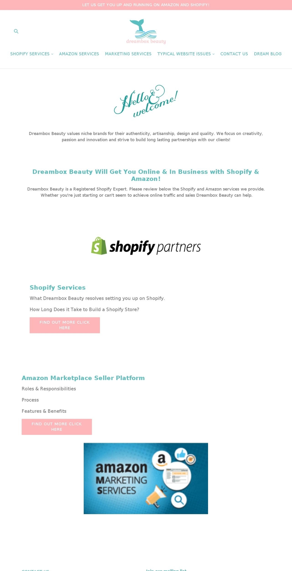dreamboxbeauty.com — Shopify storefront screenshot