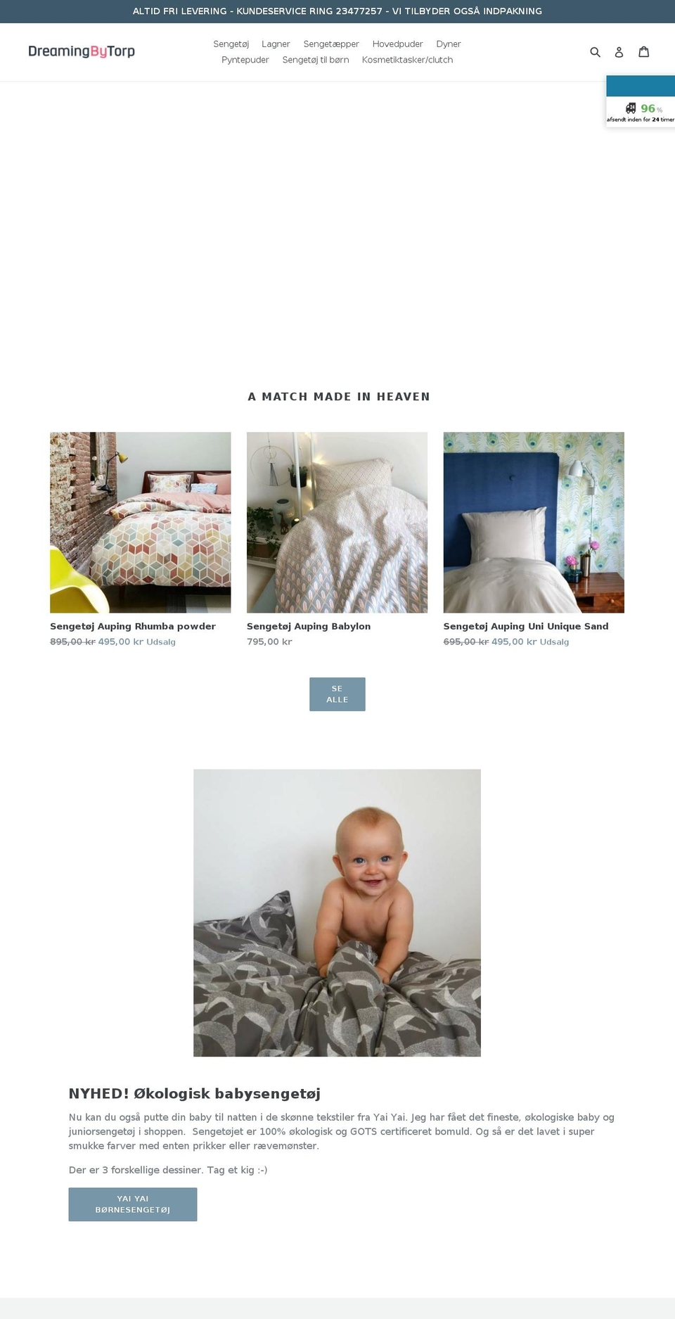 dreambytorp.com — Shopify storefront screenshot