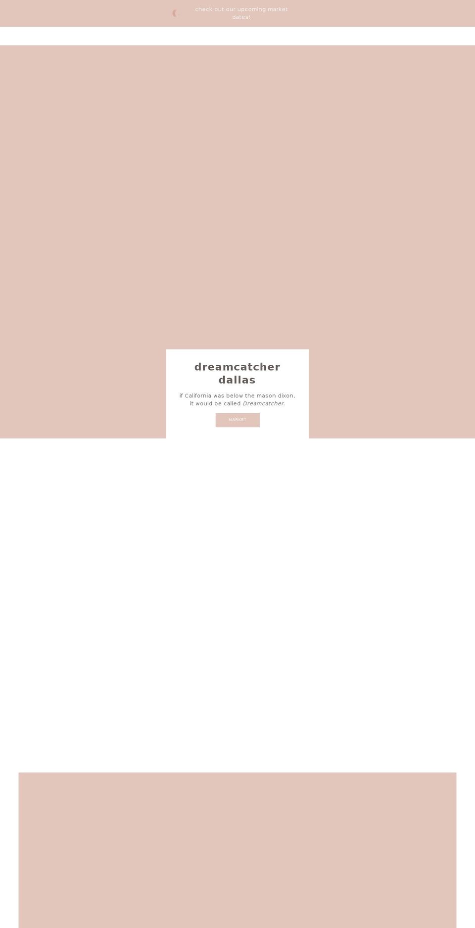 dreamcatcherdallas.com — Shopify storefront screenshot