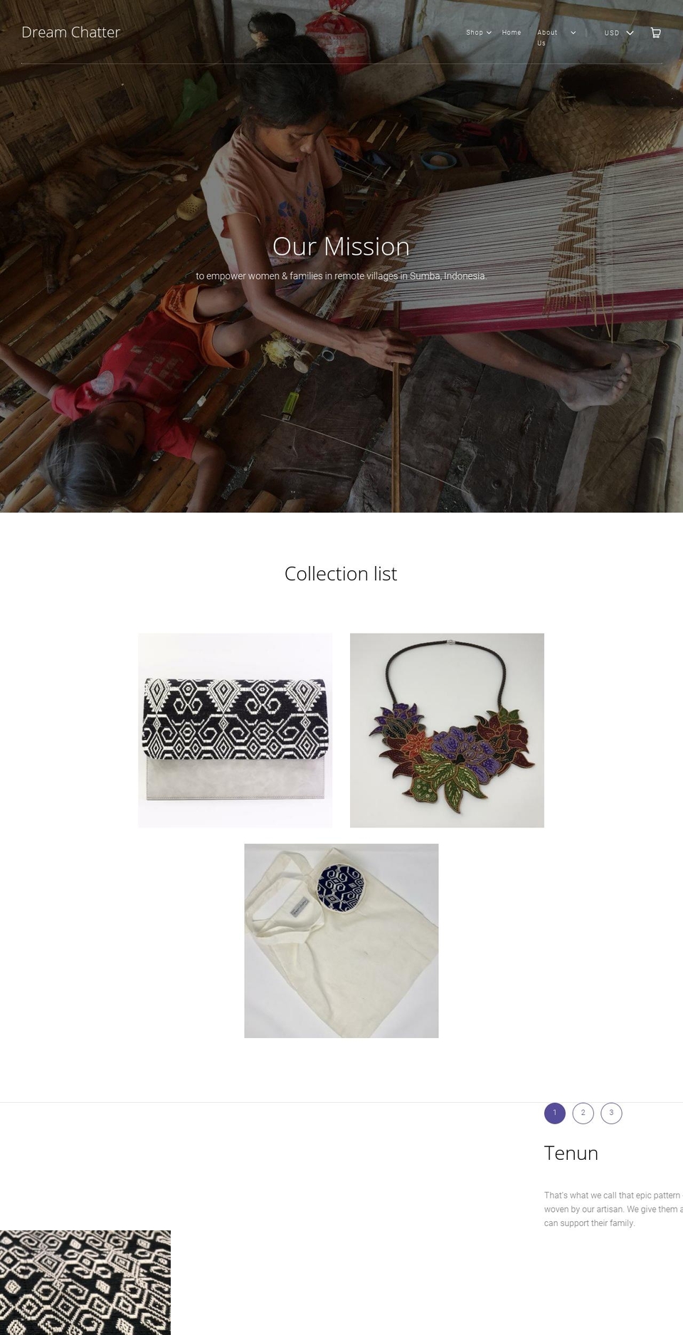 dreamchatter.com — Shopify storefront screenshot