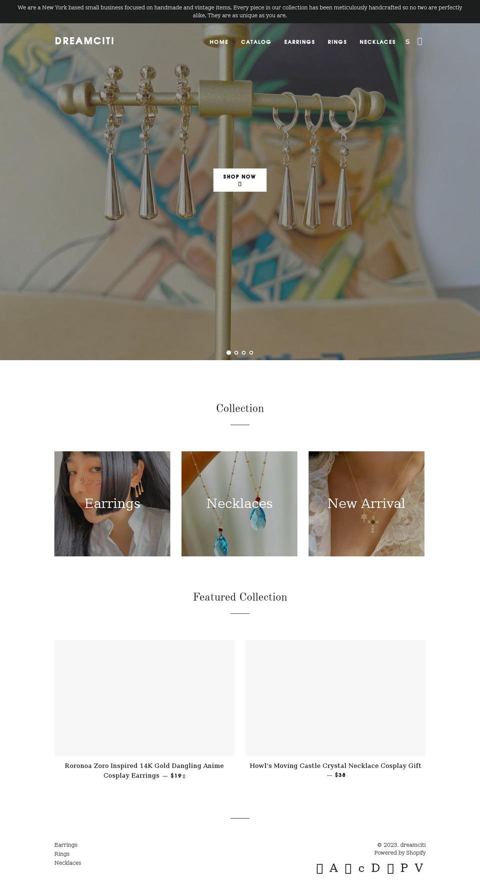 dreamciti.shop shopify website screenshot
