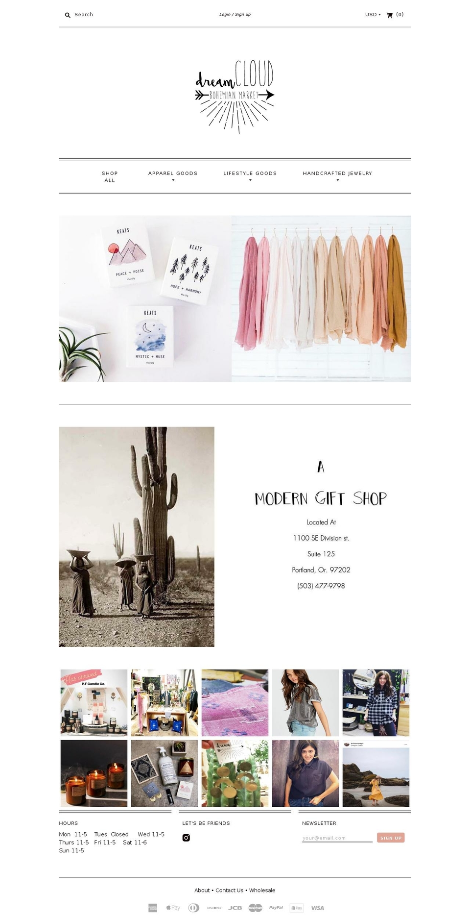 dreamcloudshop.com — Shopify storefront screenshot