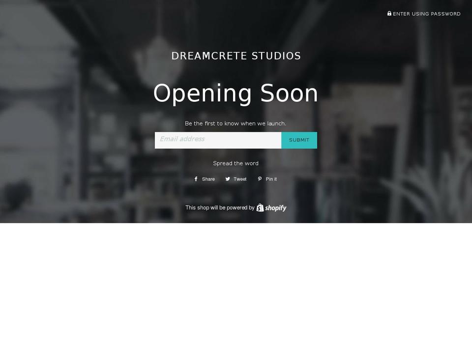 dreamcretestudios.com — Shopify storefront screenshot