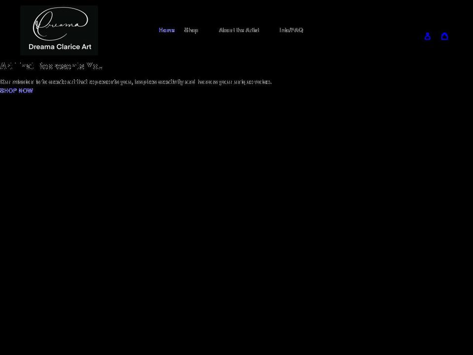 dreamdesignarts.com — Shopify storefront screenshot
