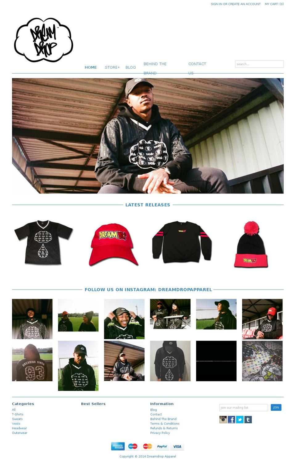 dreamdropapparel.com — Shopify storefront screenshot