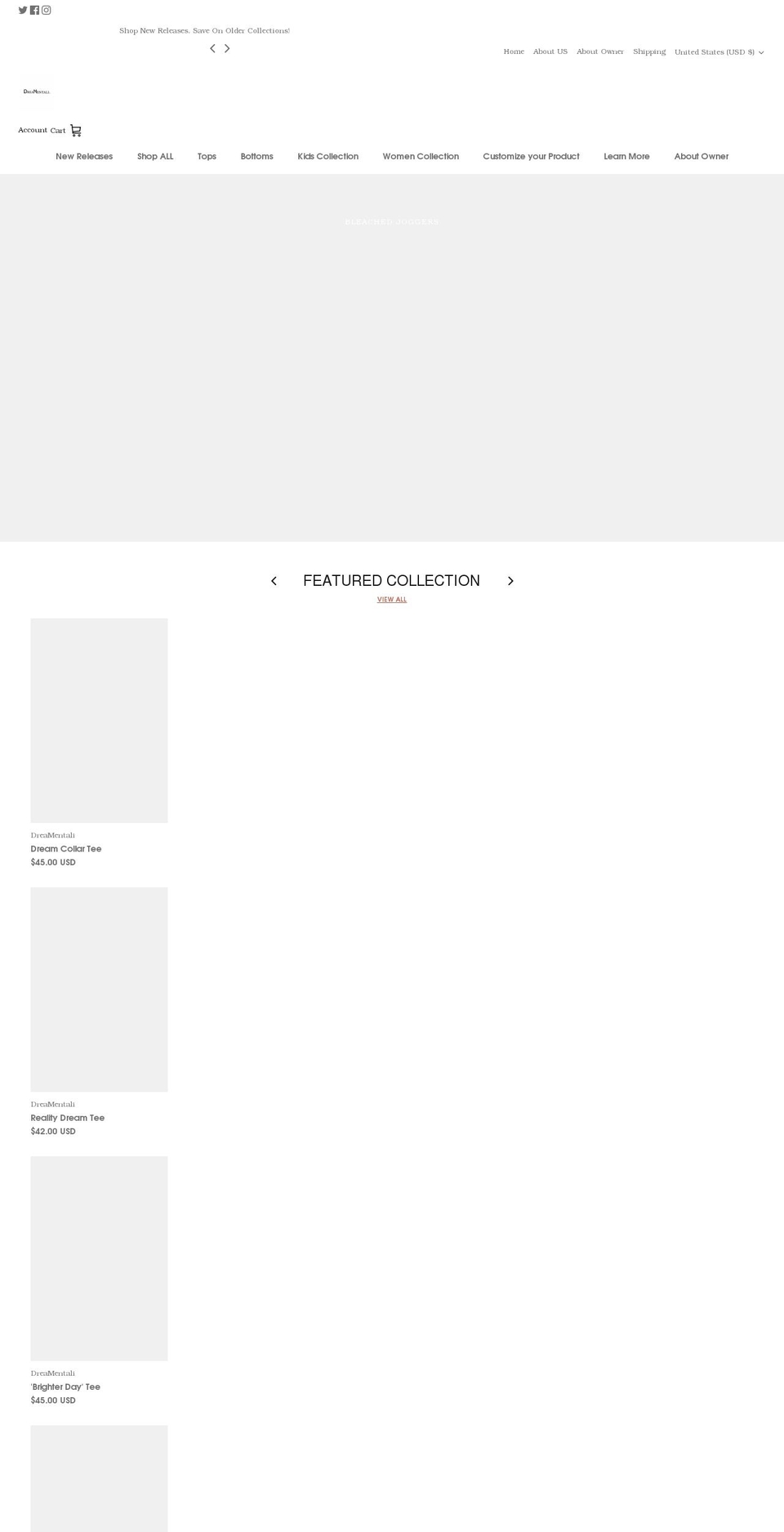 dreamentali.com shopify website screenshot